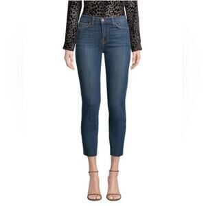 L'AGENCE El Matador Jeans Size 30 High Rise Slim Raw Hem Ankle Dark Wash Salton